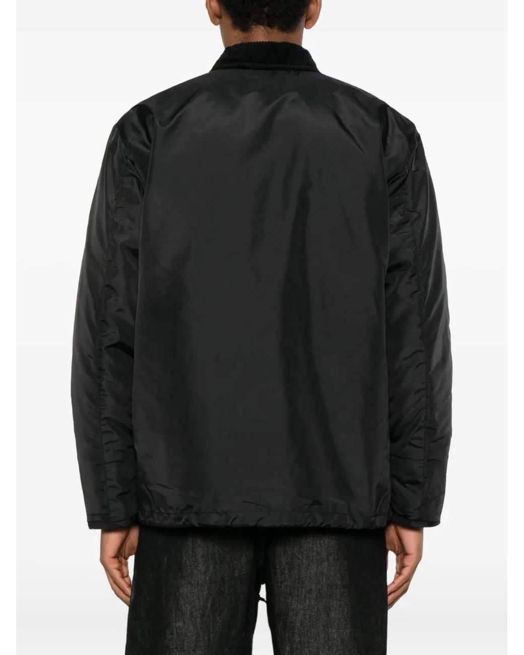 Alpha Industries Black Ecw 1978 Corduroy-Collar Impermeable Jacket for men