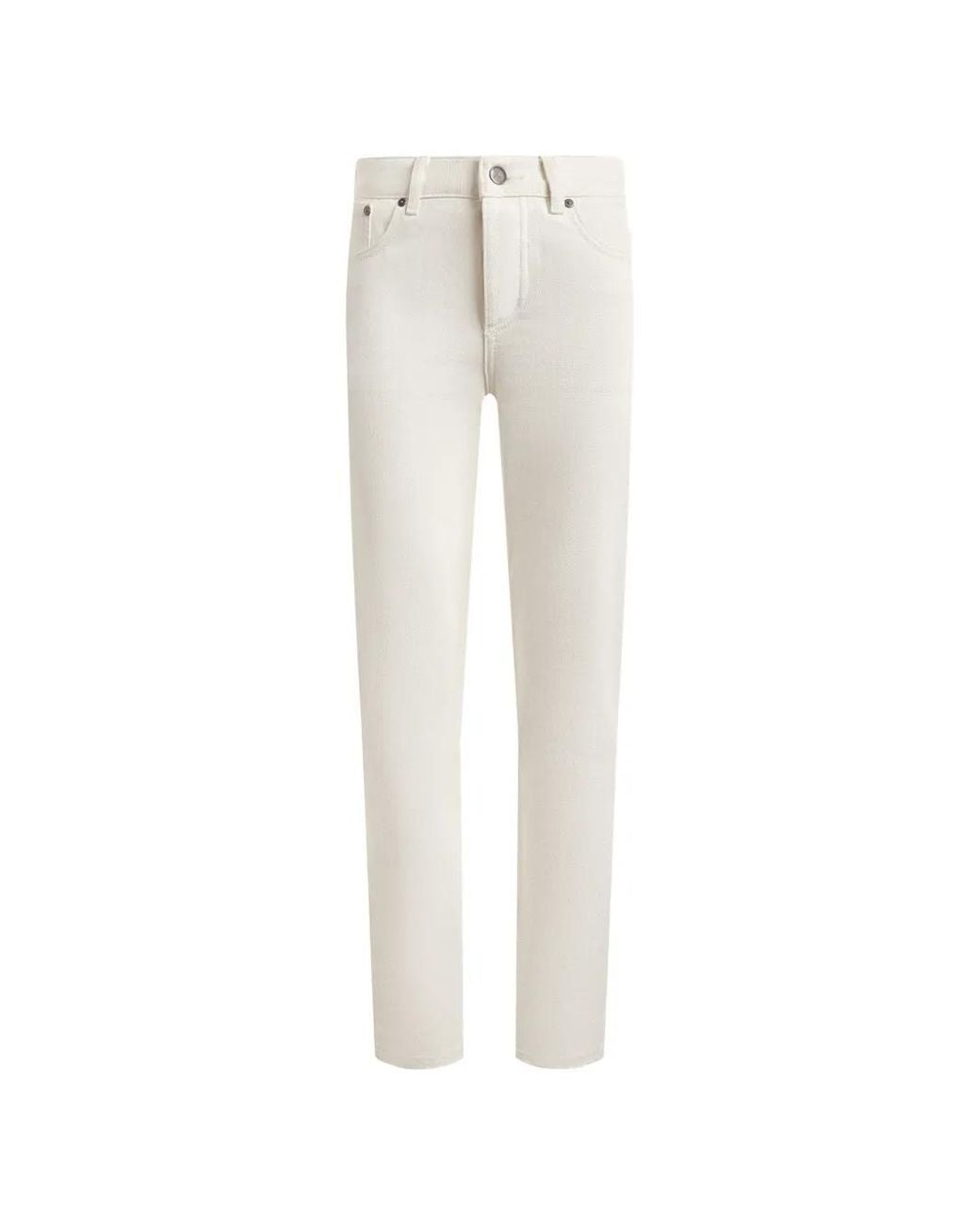 12 STOREEZ White 132 Slim-Fit Jeans