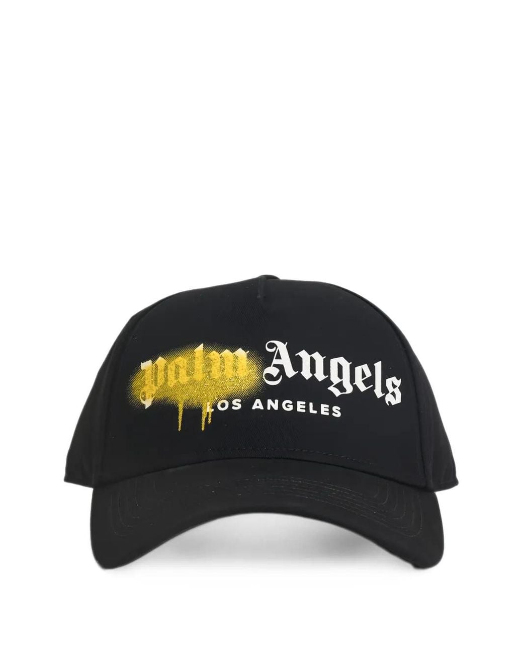 Palm Angels Black Logo-Print Baseball Cap for men