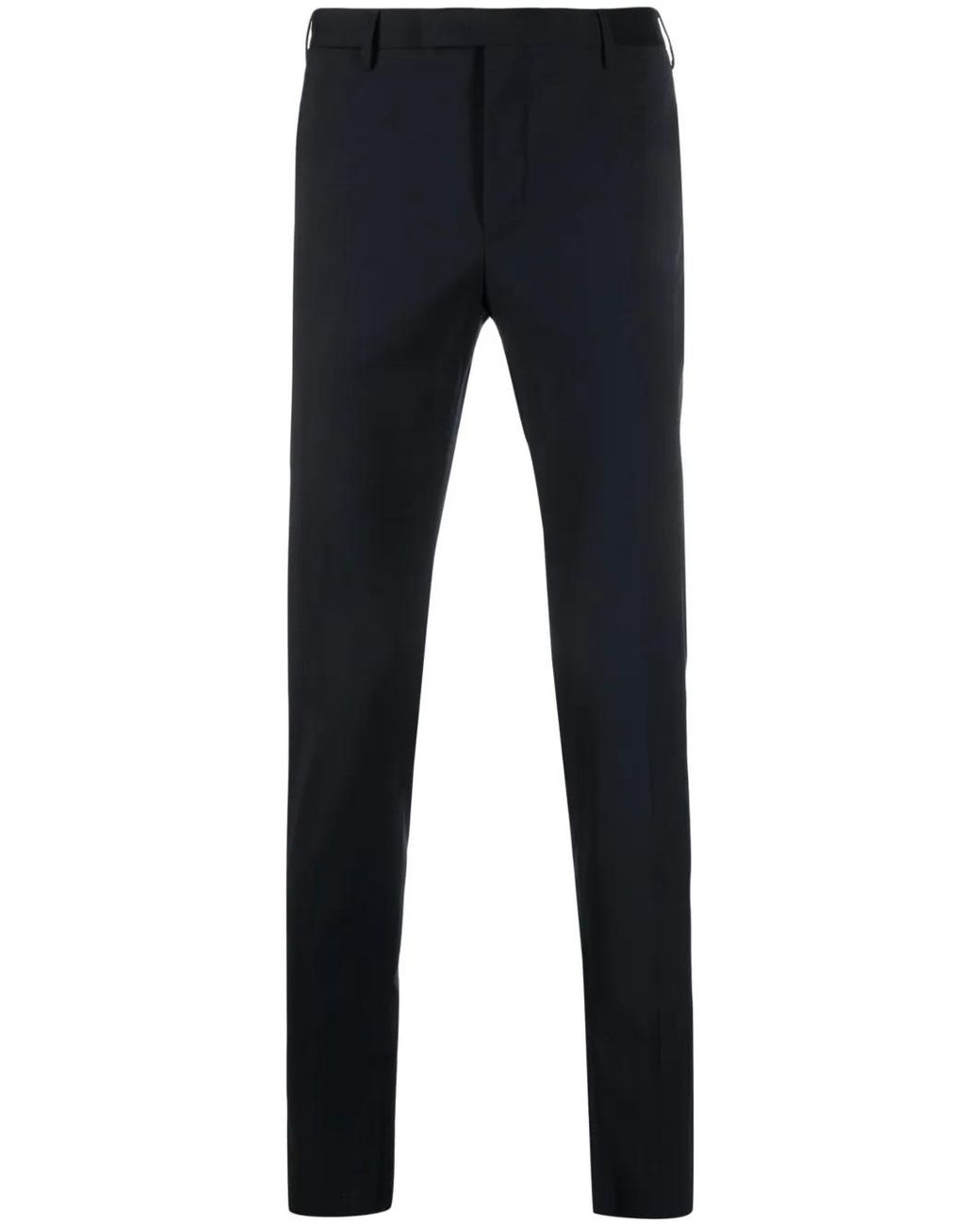 PT Torino Blue Mid-Rise Slim-Fit Trousers for men