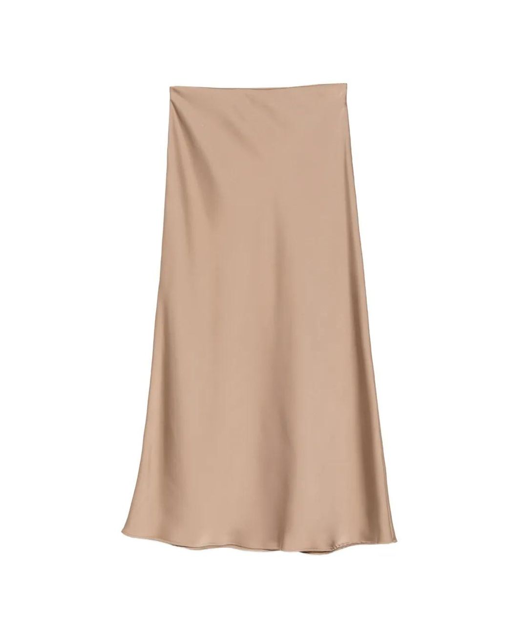 Pennyblack Natural Filovia Satin-Finish High-Waisted Skirt