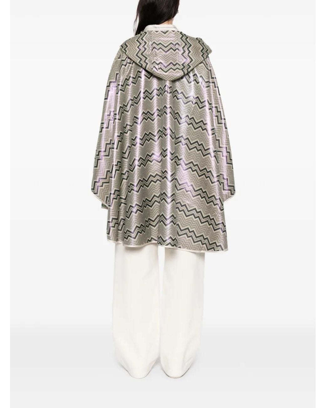 Capa con capucha Missoni de color Gray