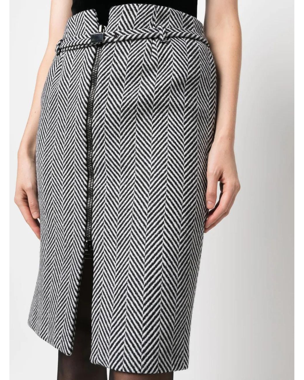 Tom Ford Gray Pencil Skirts