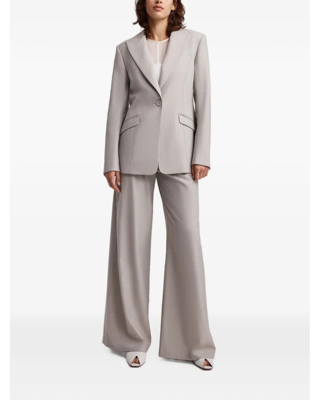 Anna Quan Gray Avedon Single-Breasted Blazer