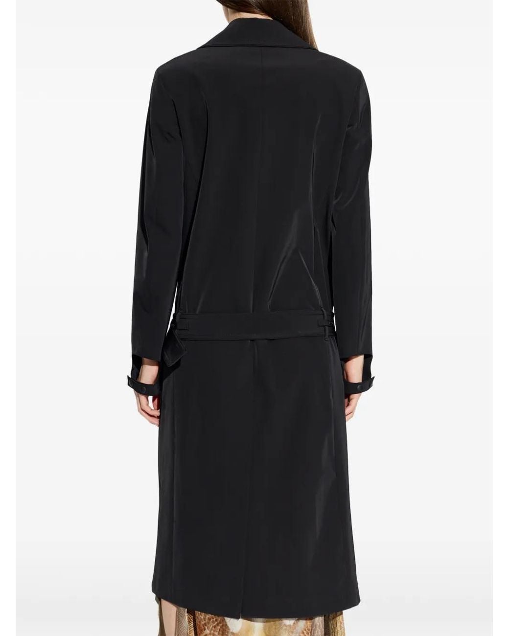 DIESEL Black G-Ale Double-Breasted Belted Coat