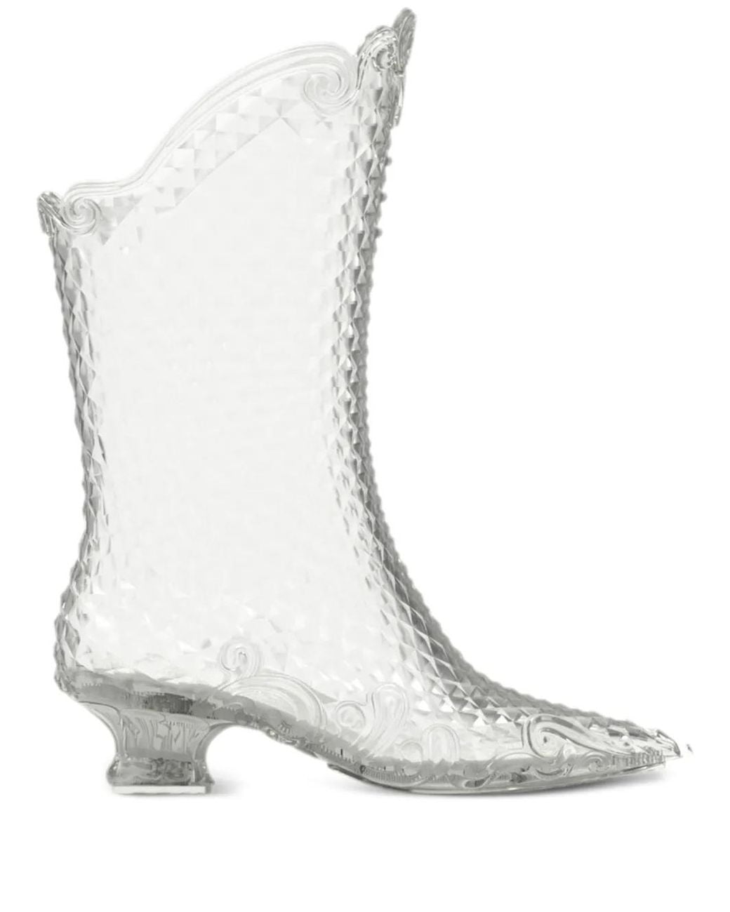 Y. Project White X Melissa Pointed Court Boots
