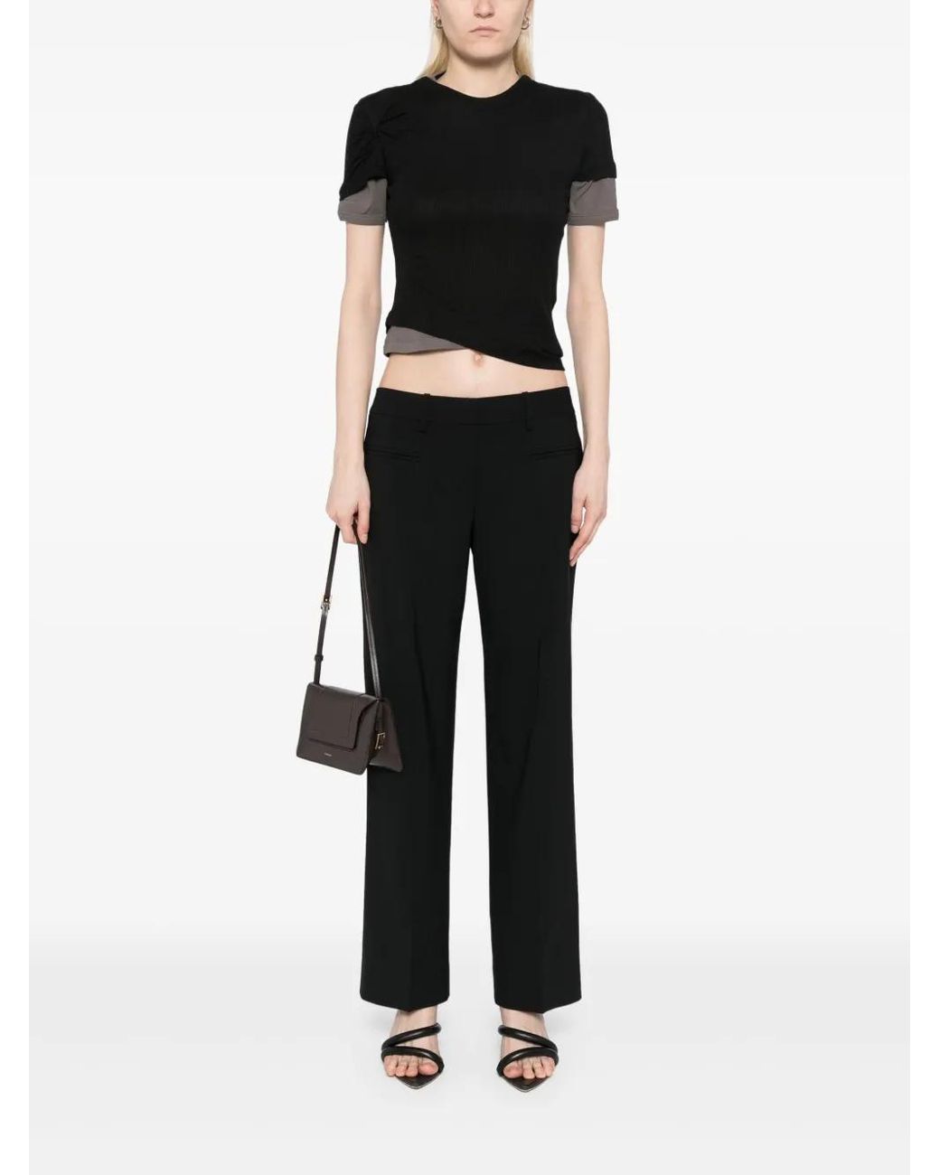 Christopher Esber Black Double Fly Trousers