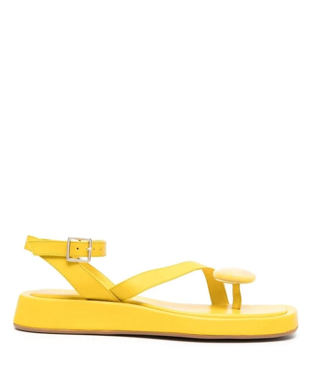 Gia Borghini Yellow Open-Toe Sandals