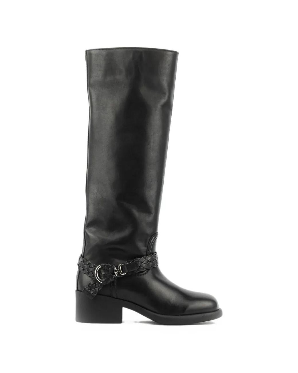 Nubikk Black Lizzy Lynn Braided Boots