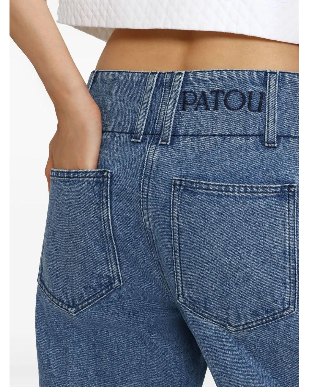 Patou Blue Wide-Leg Jeans