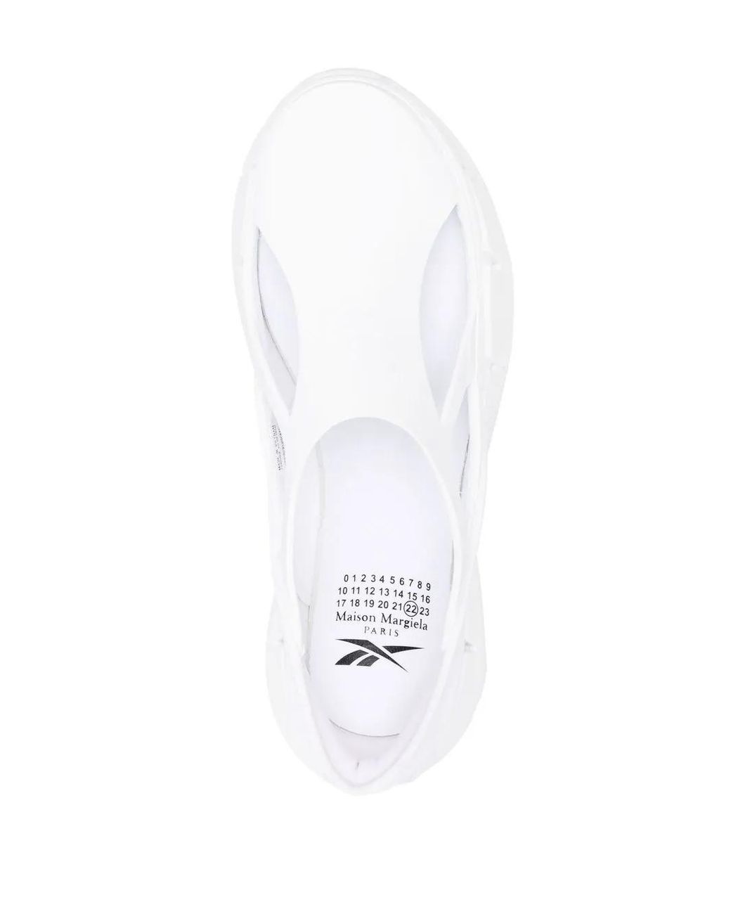 Maison Margiela White X Reebok Cut-Out Slip-On Sneakers for men