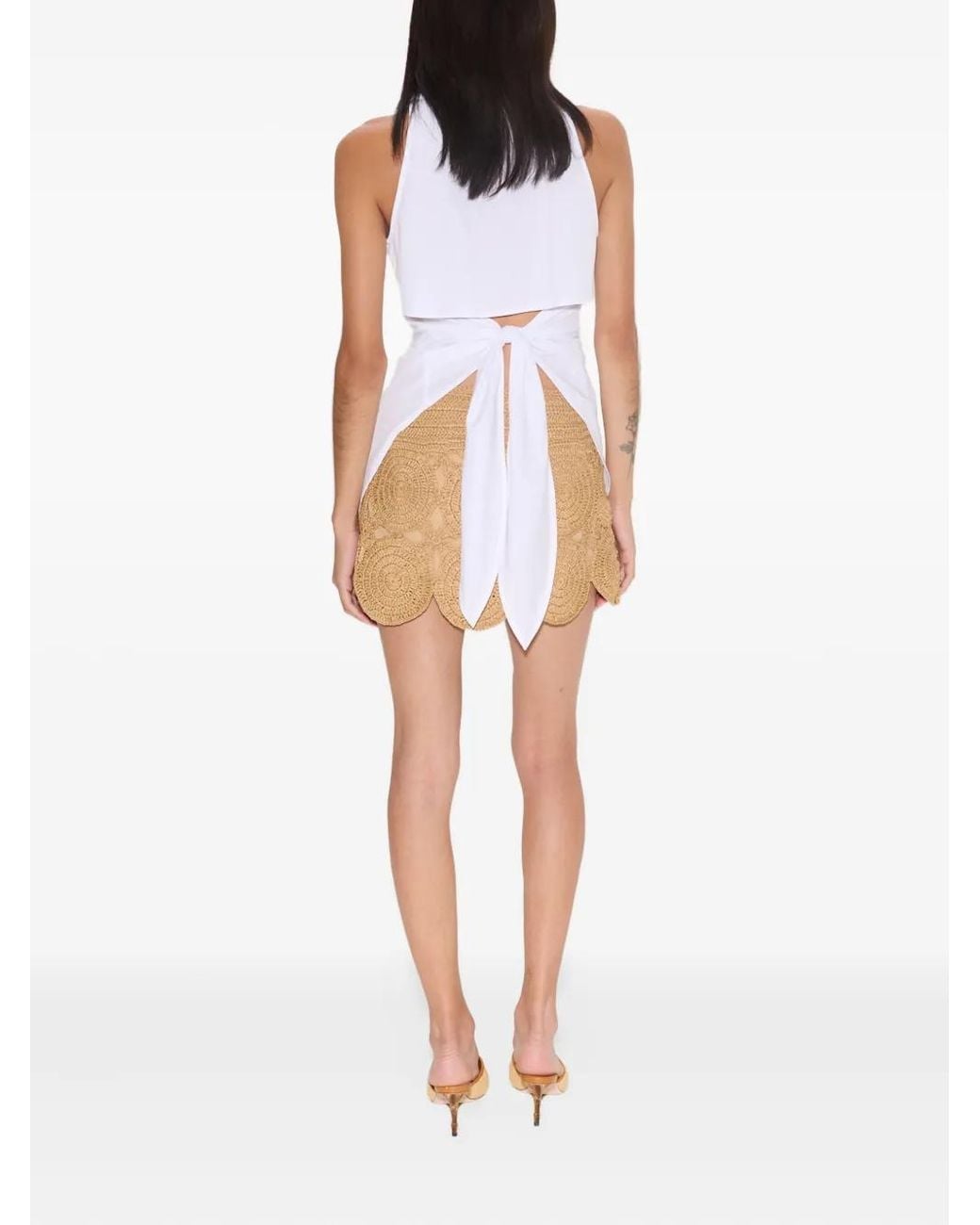 Simon Miller Natural Beep Beep Mini Skirt