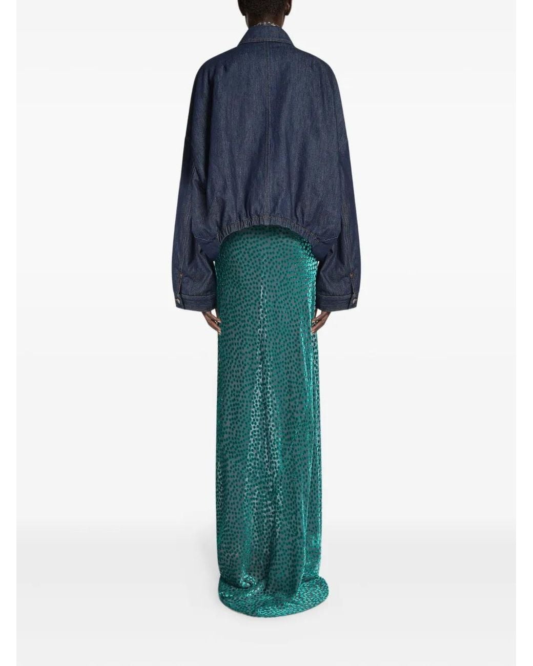 Dries Van Noten Blue Long-Sleeves Denim Jacket