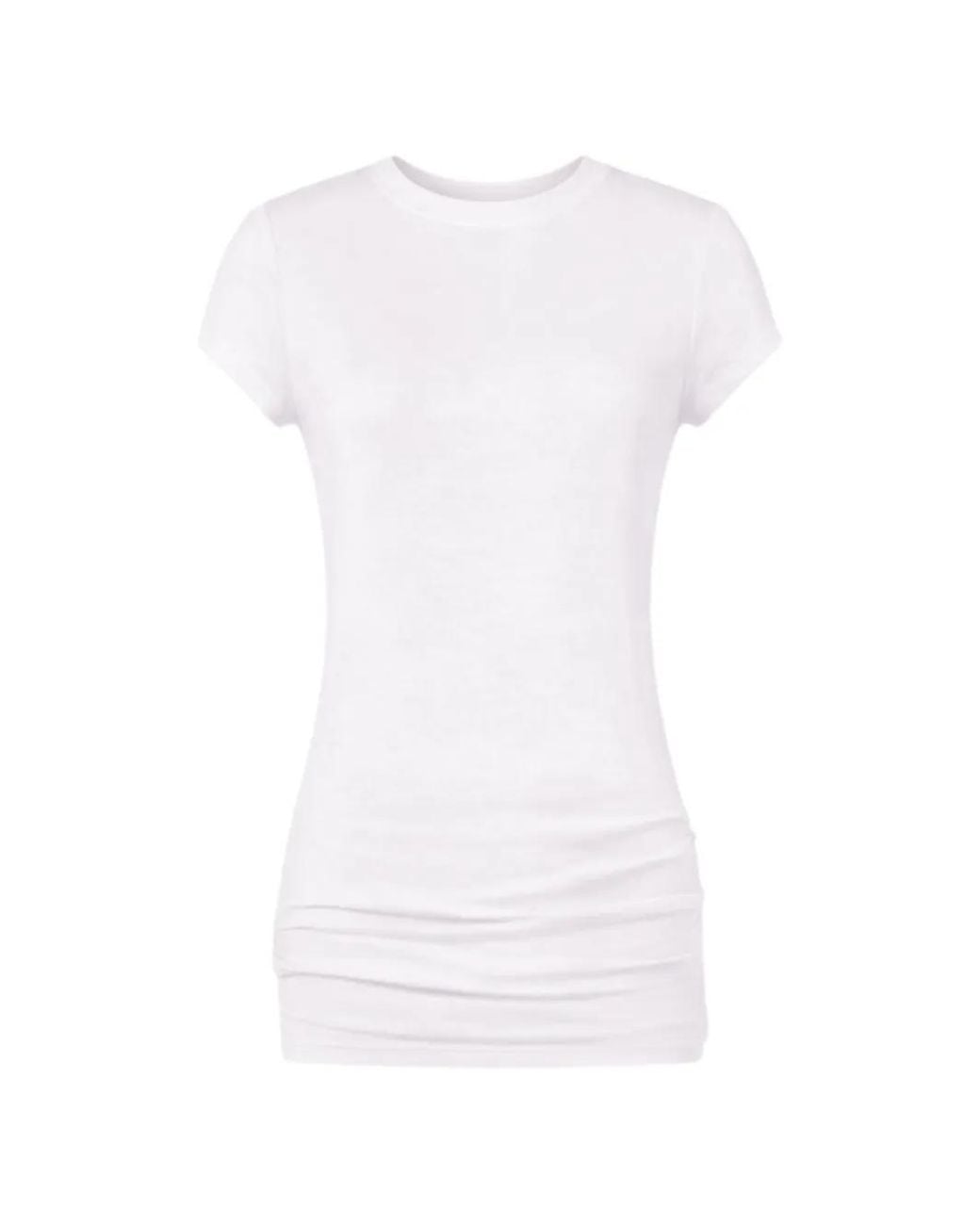 Dondup White Logo-Patch Slim-Fit T-Shirt