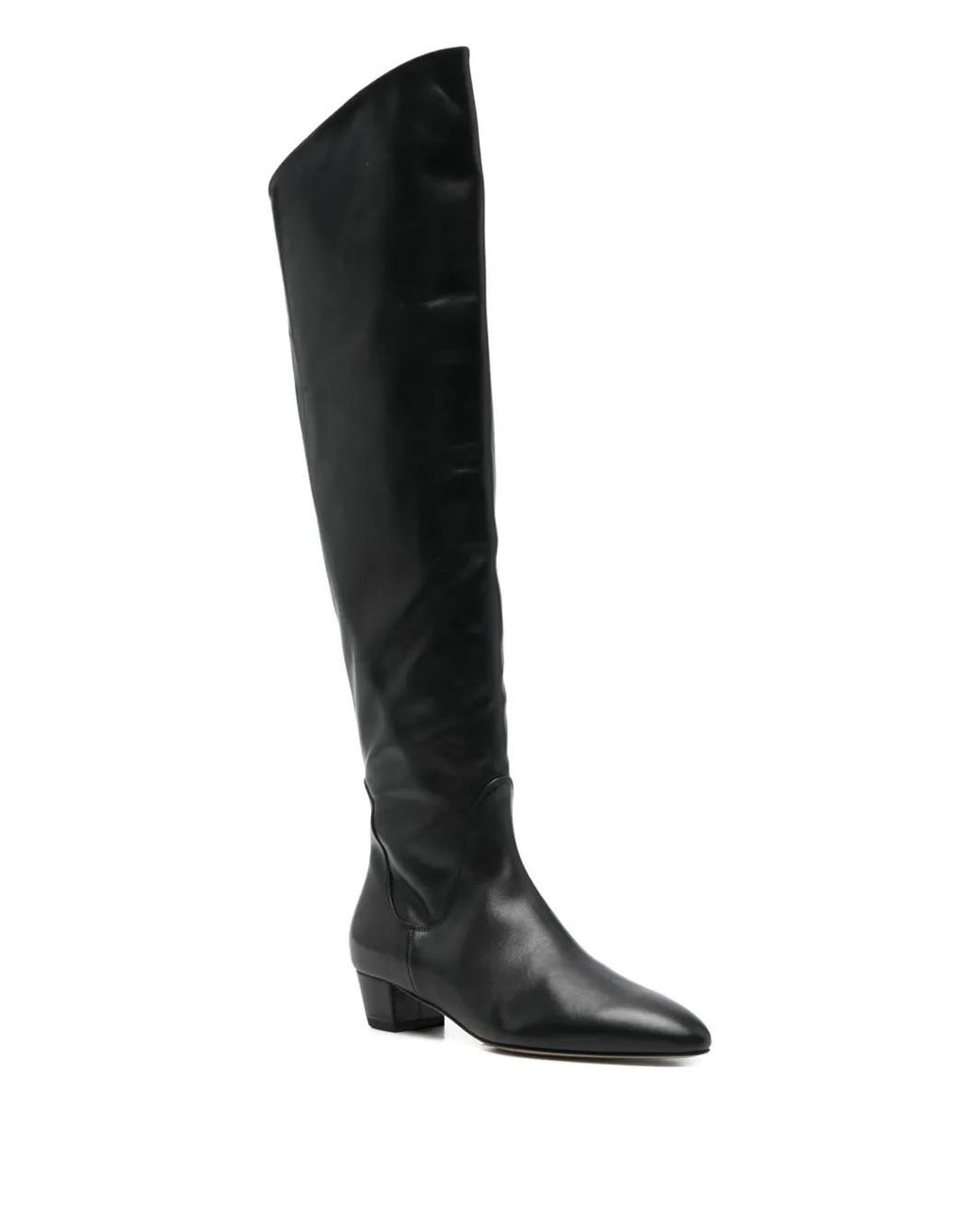 Aeyde Black 35Mm Yonda Leather Boots
