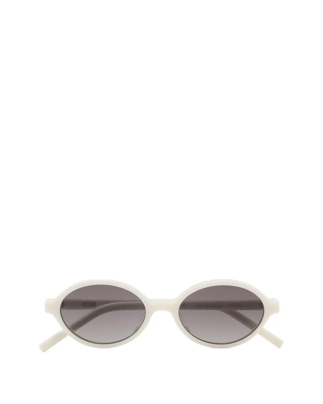 Kaleos Eyehunters White Bless Oval-Frame Sunglasses