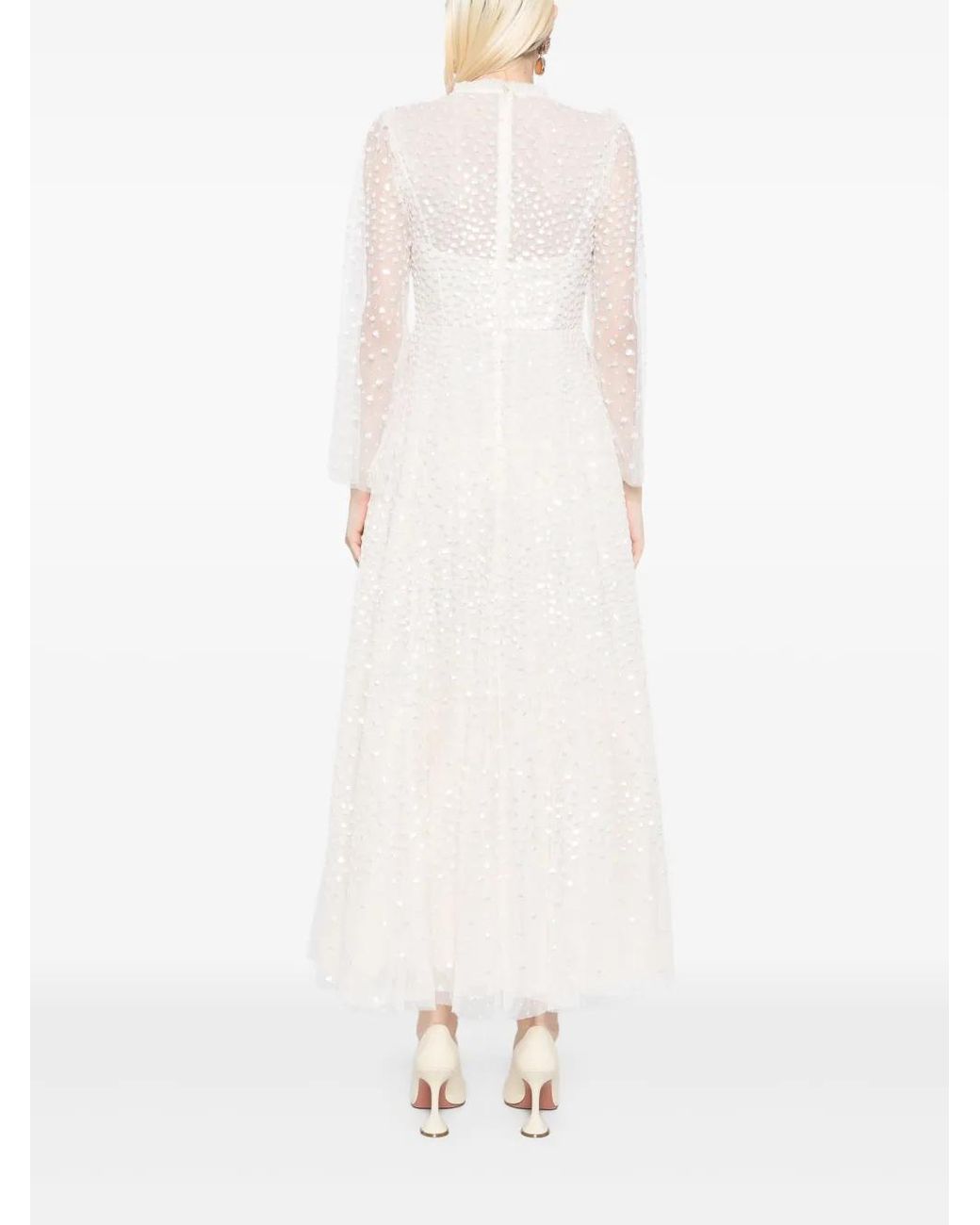 Needle & Thread White Scatter Abendkleid