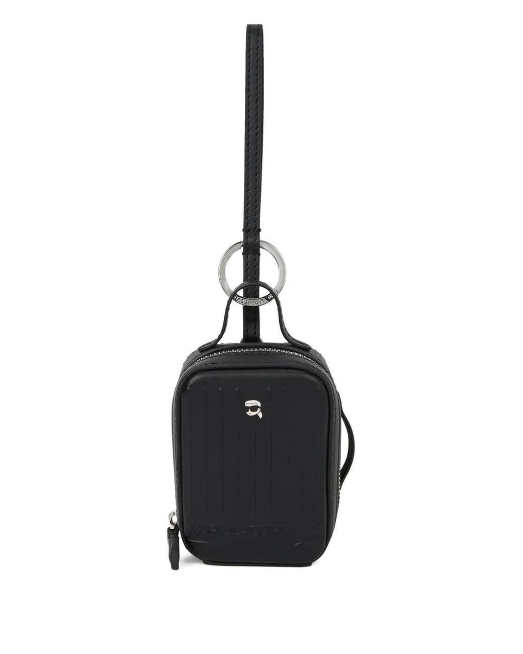 Karl Lagerfeld Black Ikon Suitcase Charm