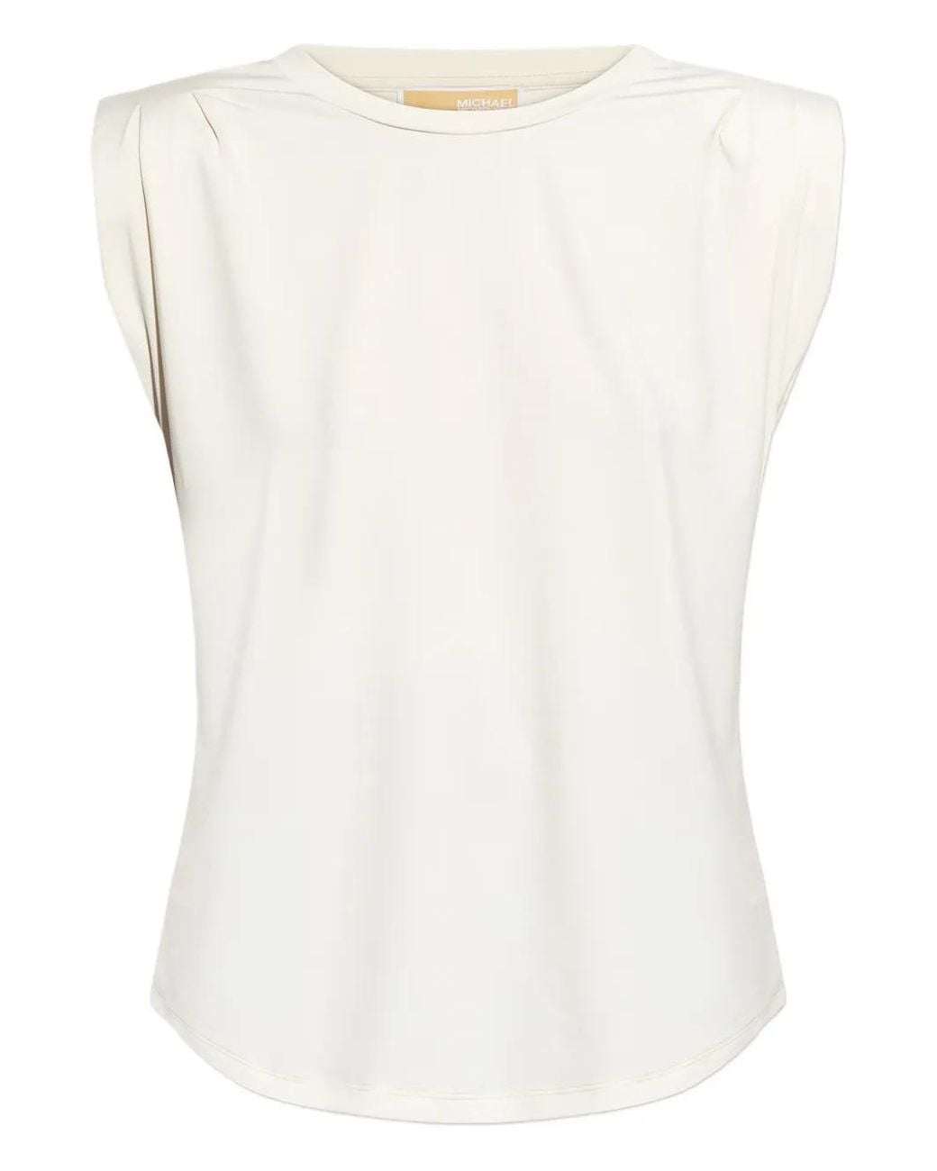 MICHAEL Michael Kors White Crew Neck Sleeveless Top