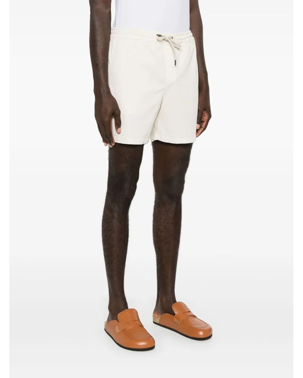NN07 Natural Gregor Twill Shorts for men