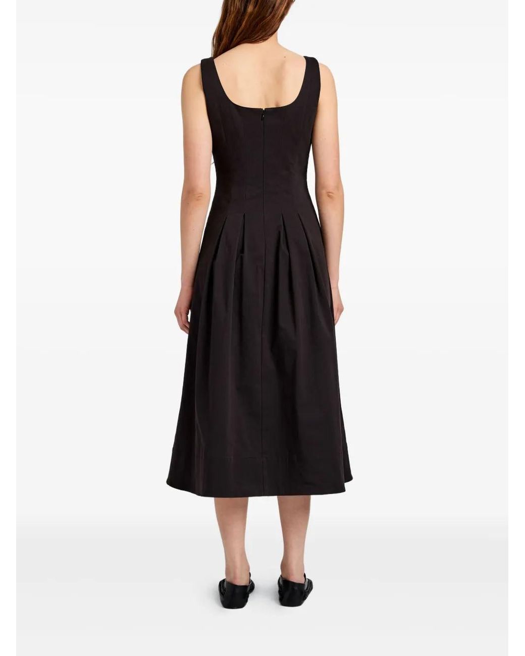 Proenza Schouler Black Shelby Midi Dress
