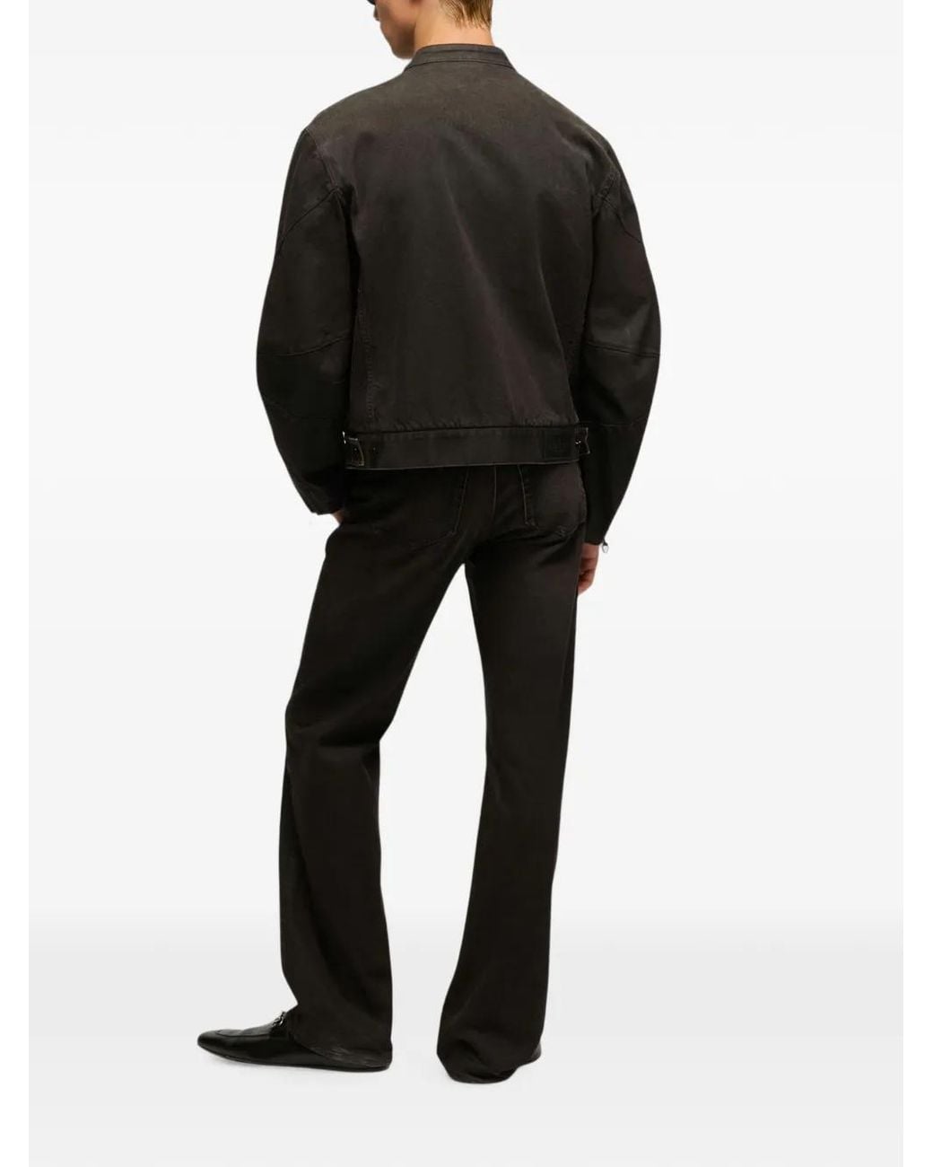 Gucci Black Horsebit Zip-Up Jacket for men