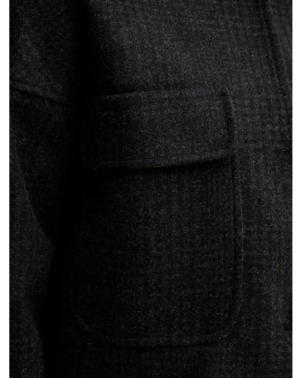 Sandro Ferrone Black Geknöpfte Jacke Mit Taschen