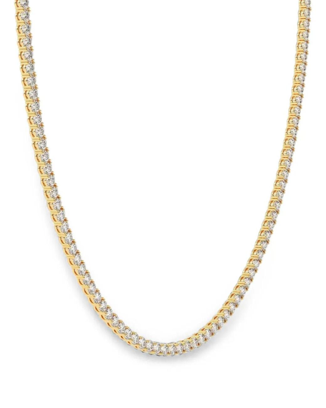 Diamond Essentials Metallic Diamond Tennis Necklace