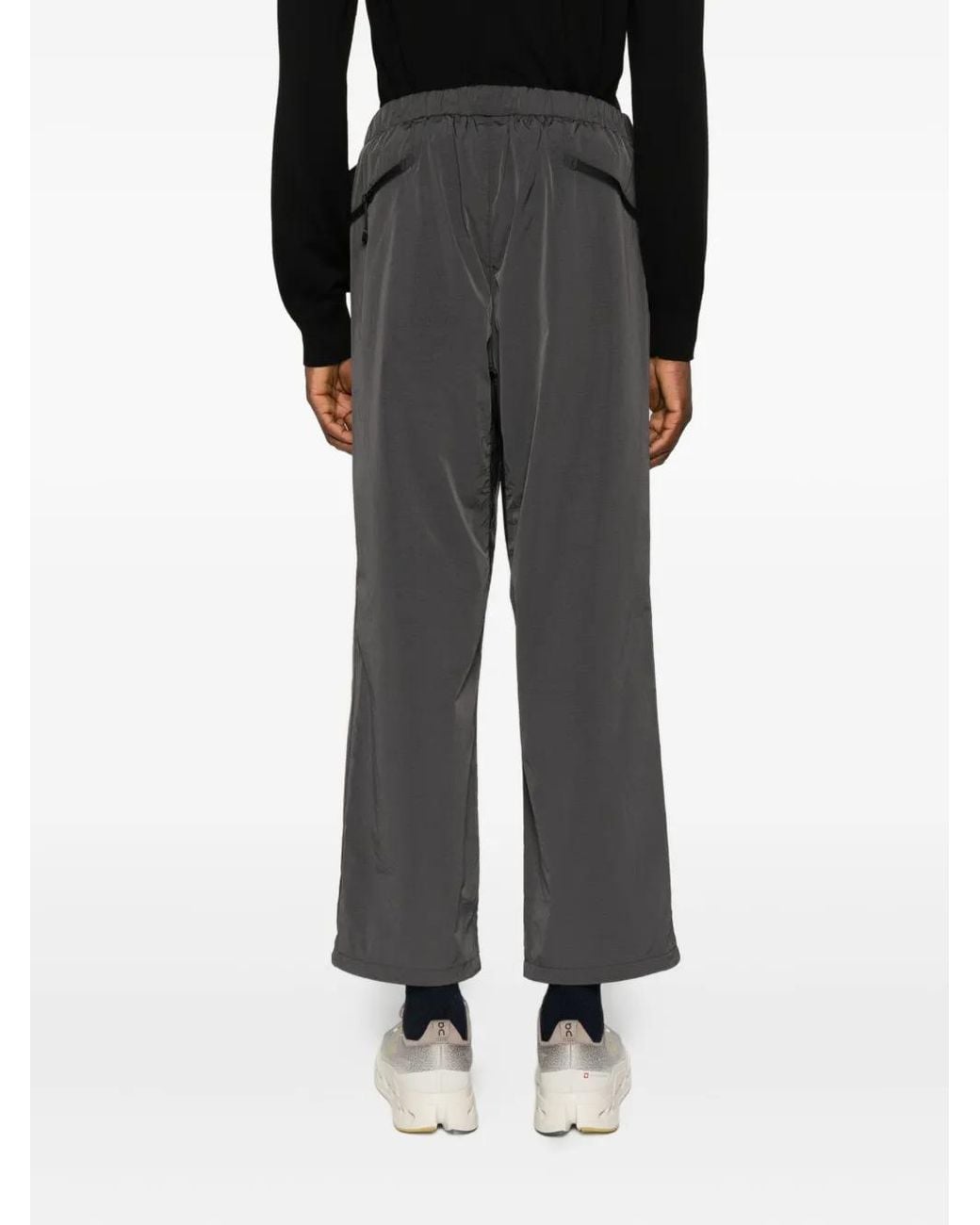Goldwin Gray Dope Dyed Rip-Stop Pants for men