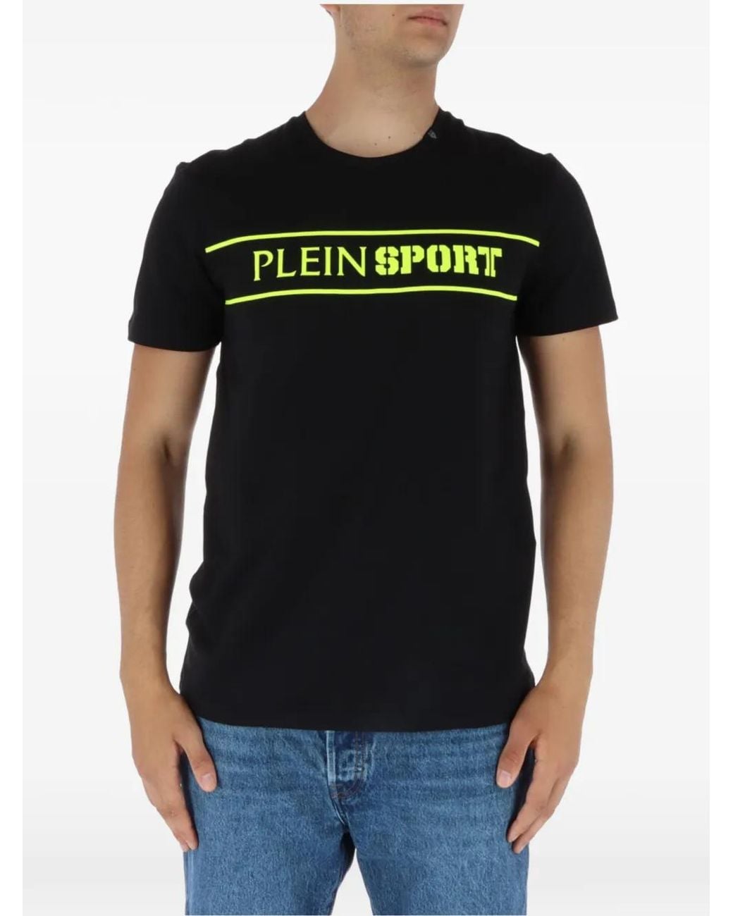 Philipp Plein Black Logo-Print T-Shirt for men