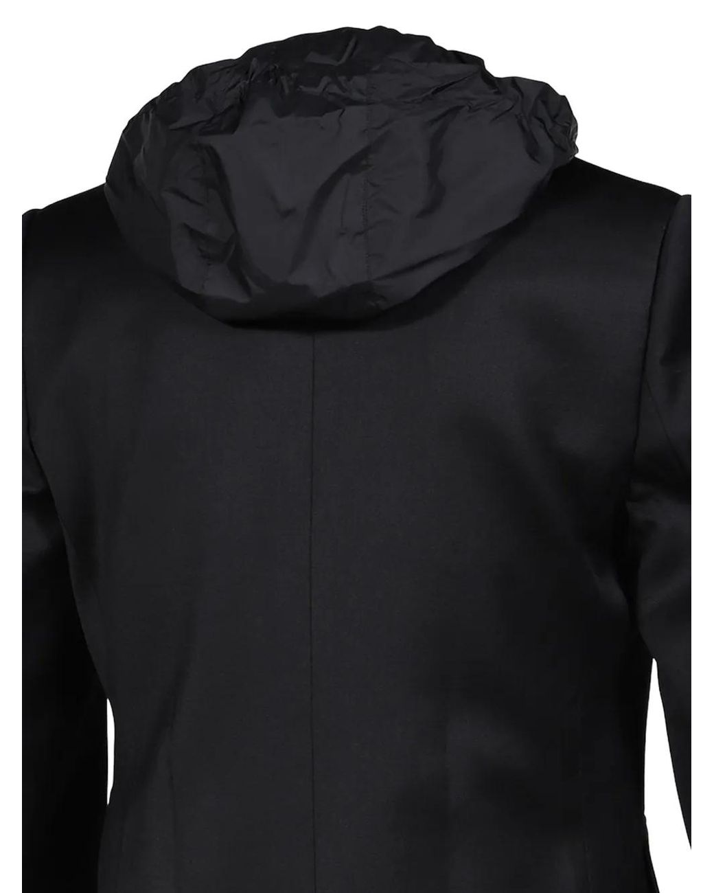 HELIOT EMIL Black Blazer Levade À Capuche for men