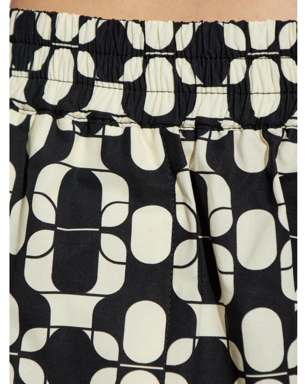 Moncler Black Patterned Shorts