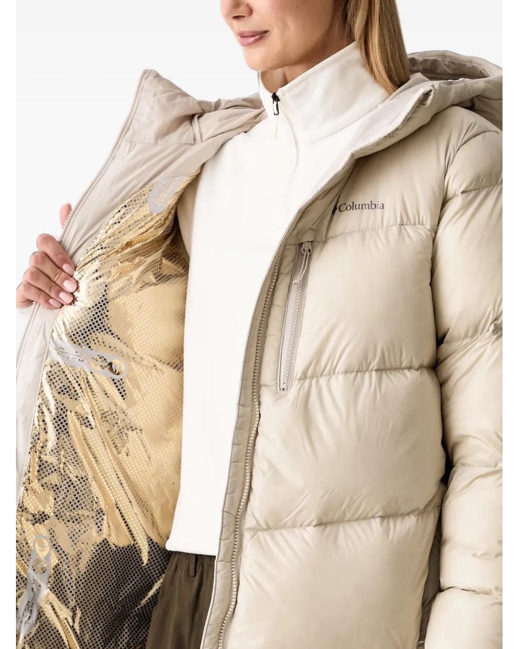 Columbia Natural Cloudview Hooded Down Jacket