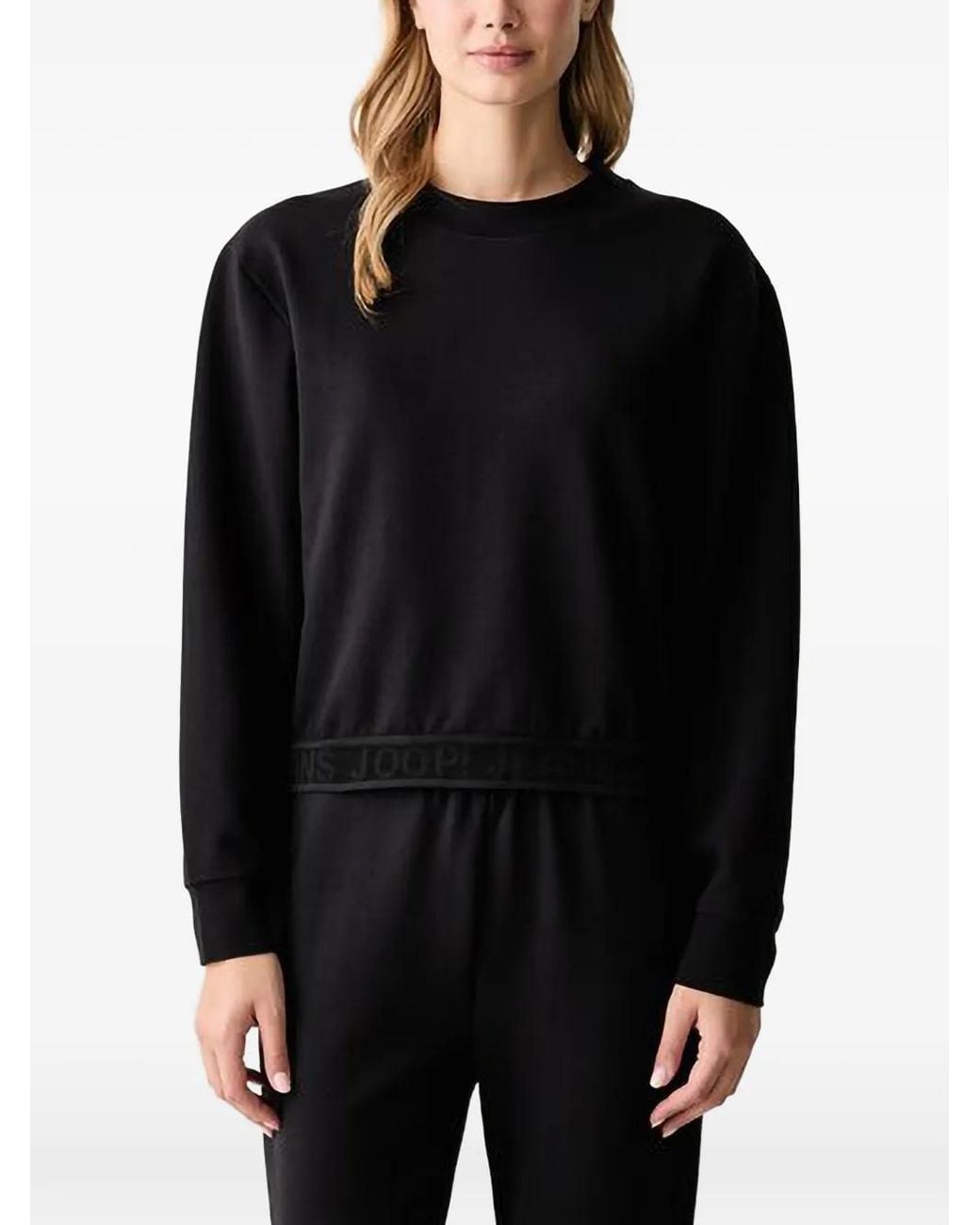 Joop! Black Logo-Waistband Sweatshirt