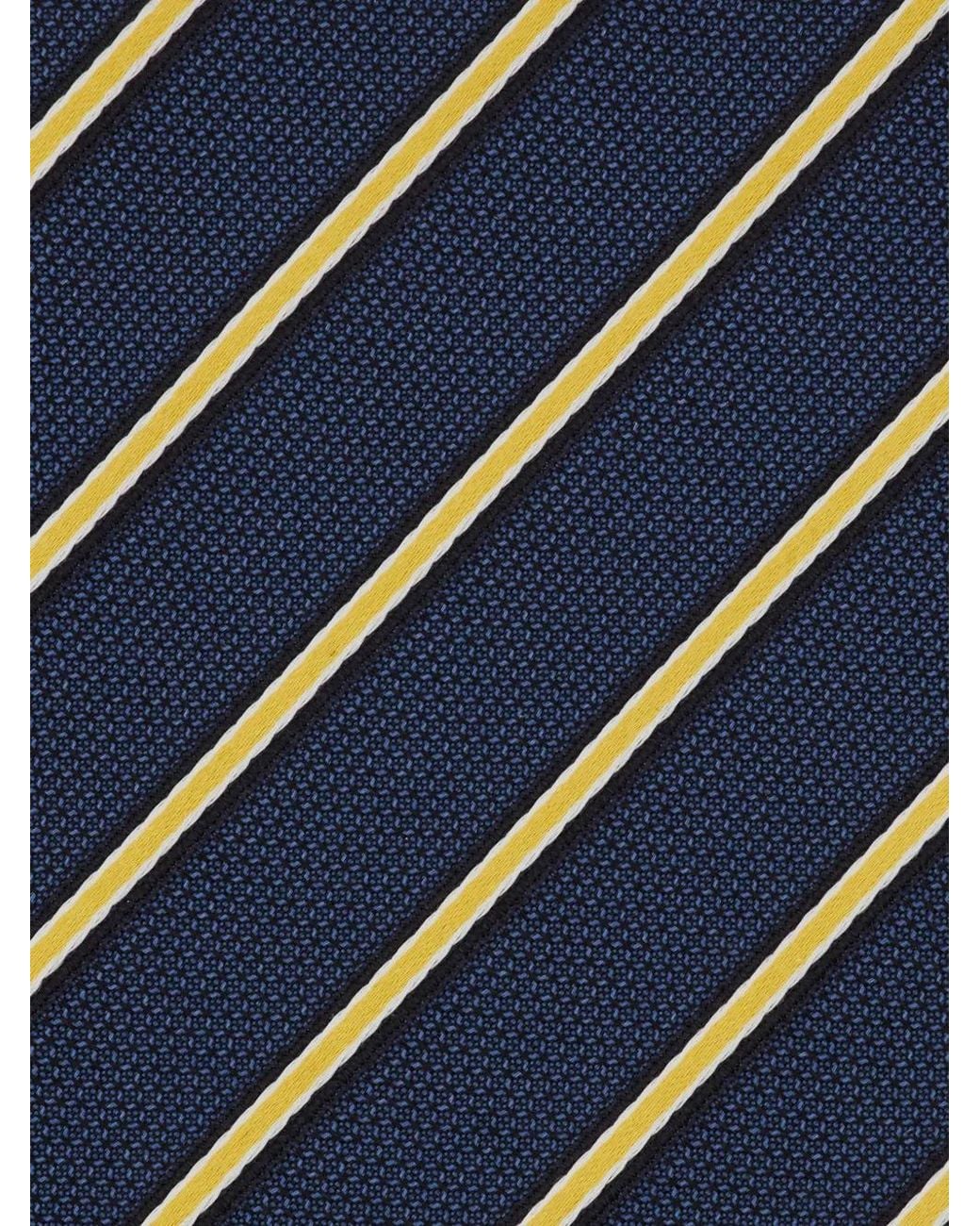 Ferragamo Blue Regimental Jacquard Tie for men