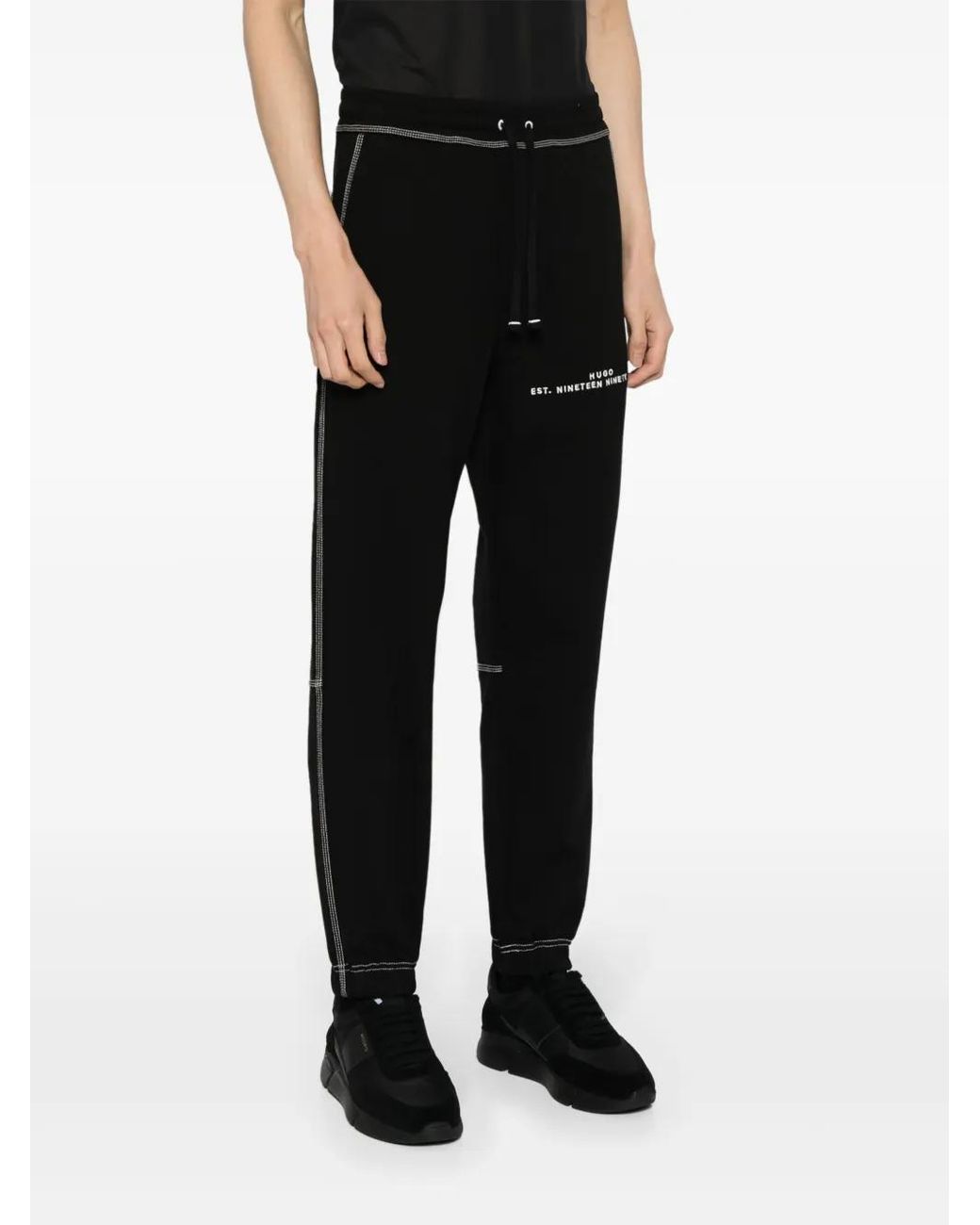HUGO Black Dirabelo Track Pants for men