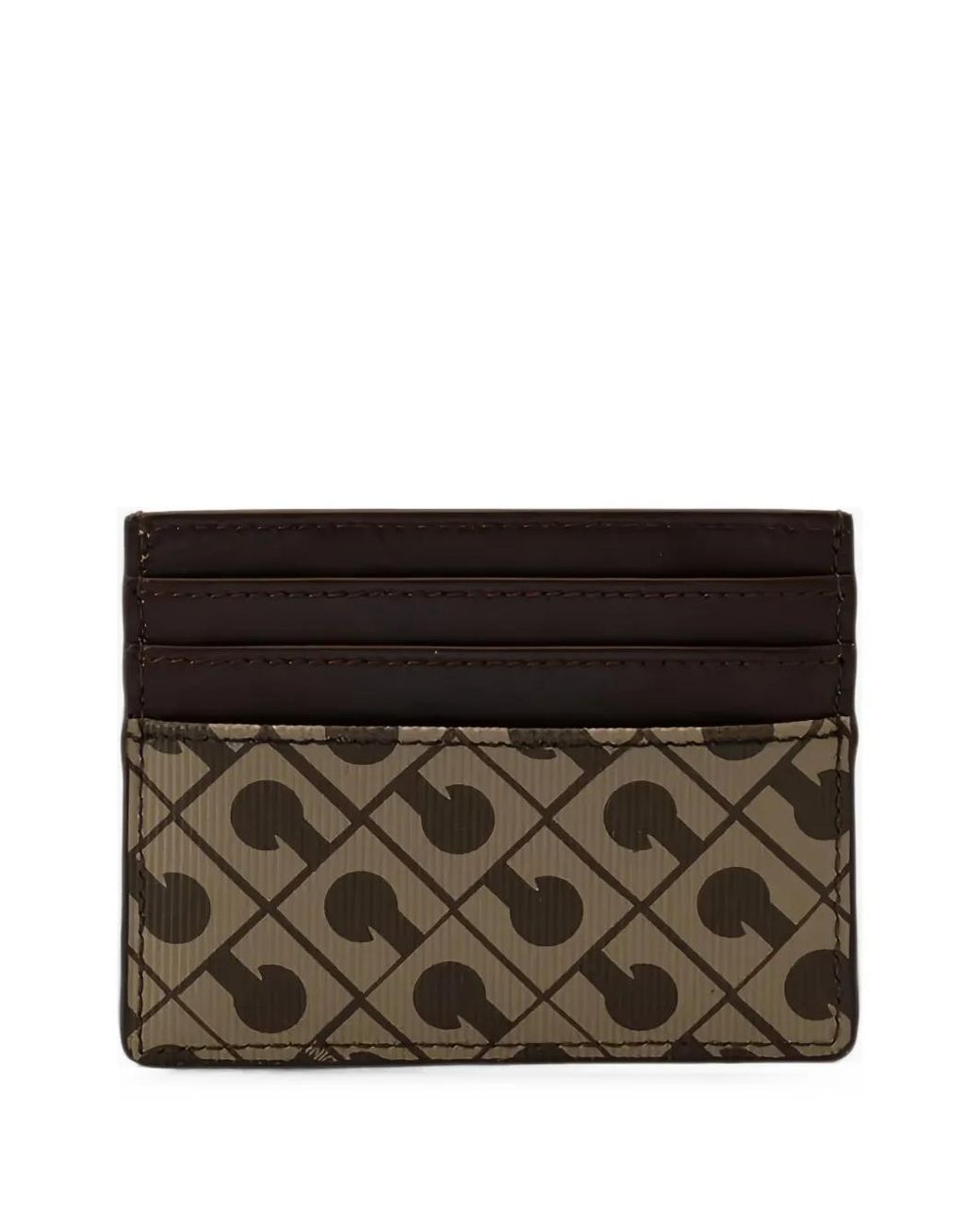 Gherardini Black Millerighe Logo-Print Card Holder