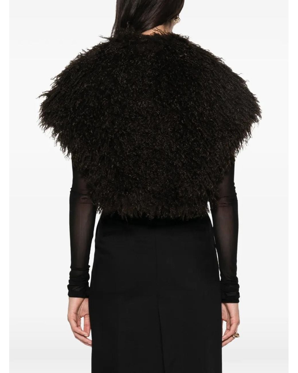 Betta Corradi Black Cropped Gilet