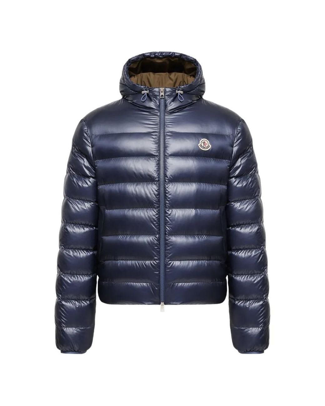 Moncler Blue Forzo Hooded Packable Short Down Jacket for men