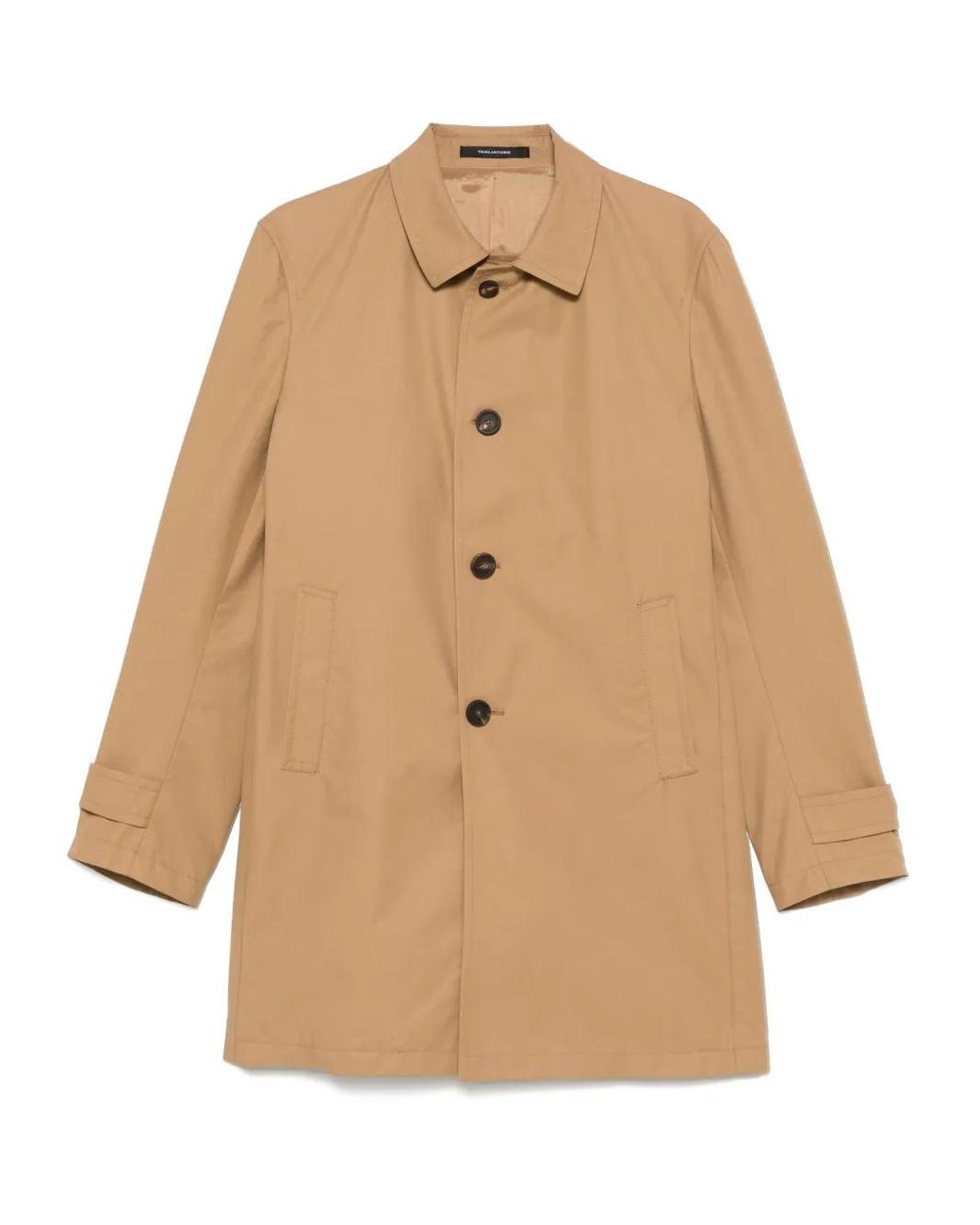 Tagliatore Natural Single-Breasted Coat for men