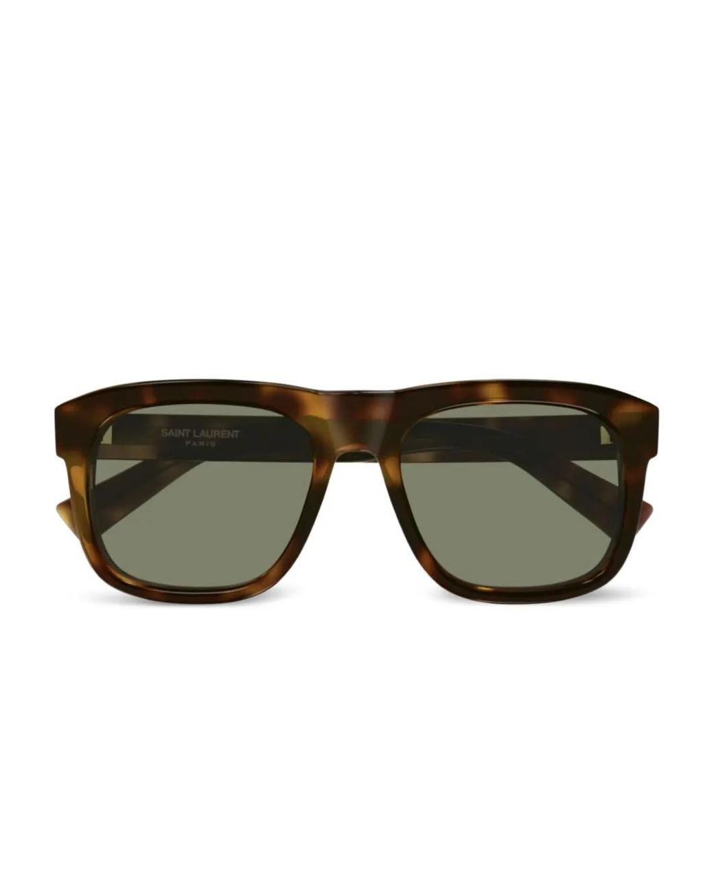Saint Laurent Brown Sl 558 Rectangle-Frame Sunglasses
