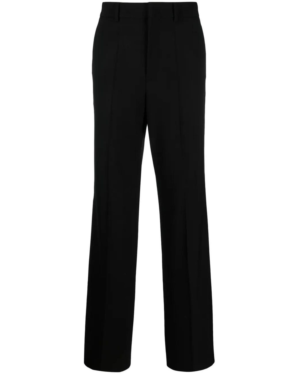 Valentino Garavani Black Virgin Wool Tailored Trousers for men