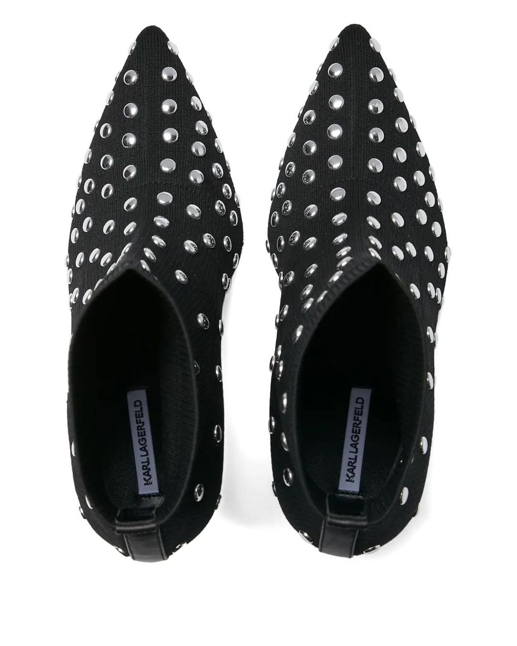 Karl Lagerfeld Black Pandara Ankle Boots
