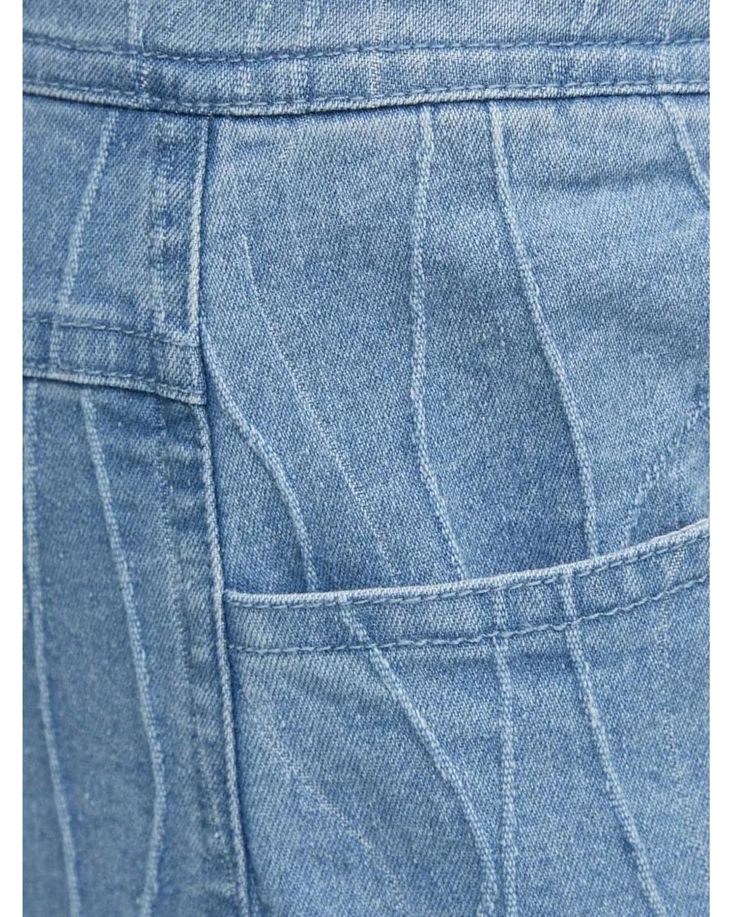 Résumé Blue Textured Denim Jeans
