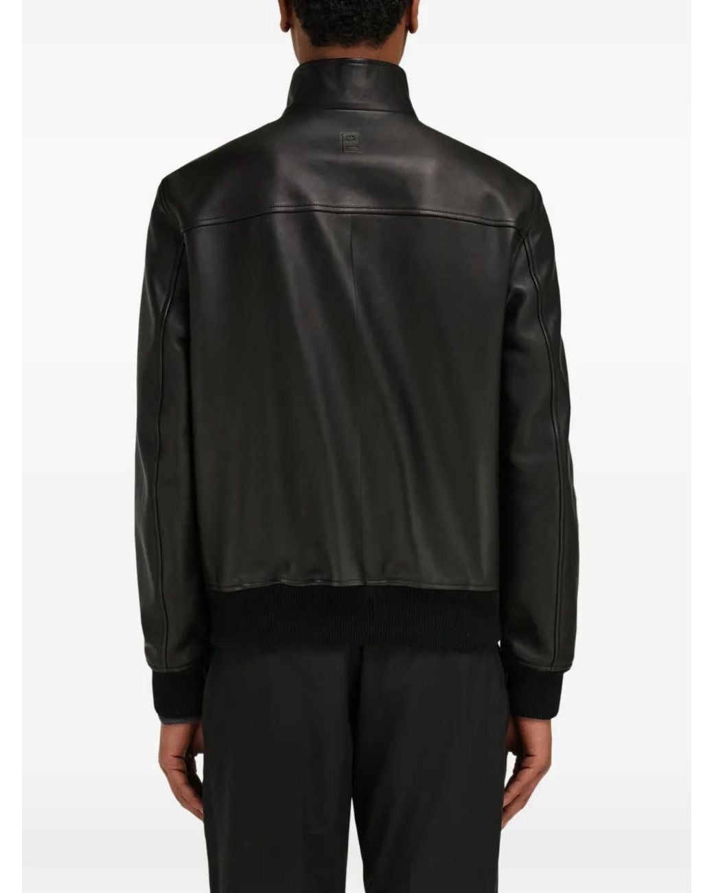 Ferragamo Black Reversible Nappa Blouson Jacket for men