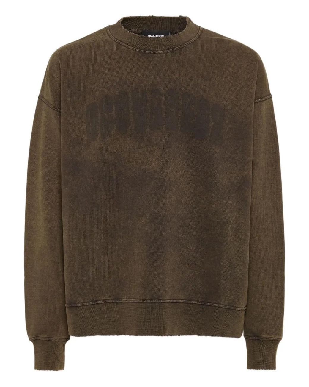 DSquared² Brown Logo-Print Sweatshirt for men