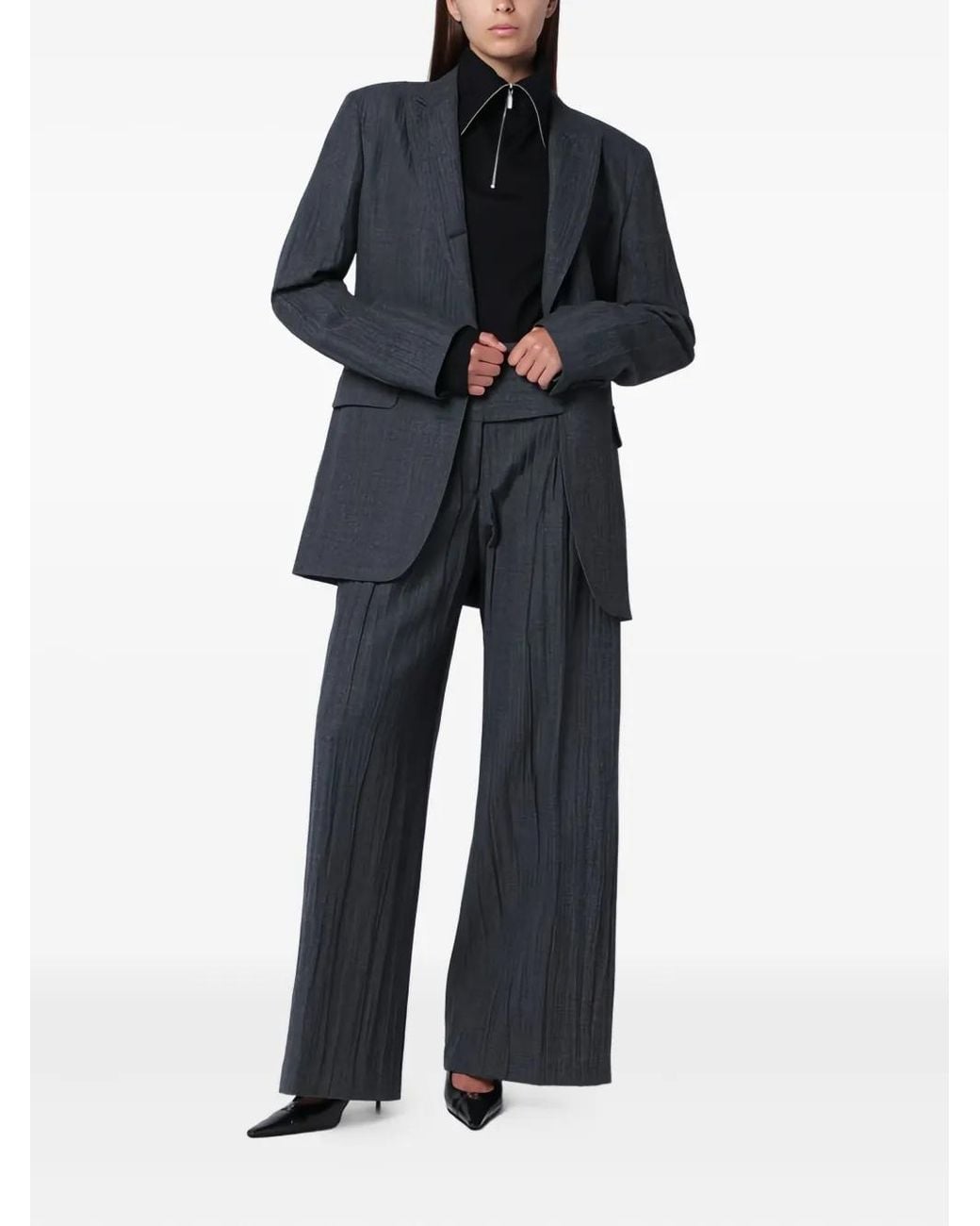Our Legacy Blue Single-Breasted Blazer
