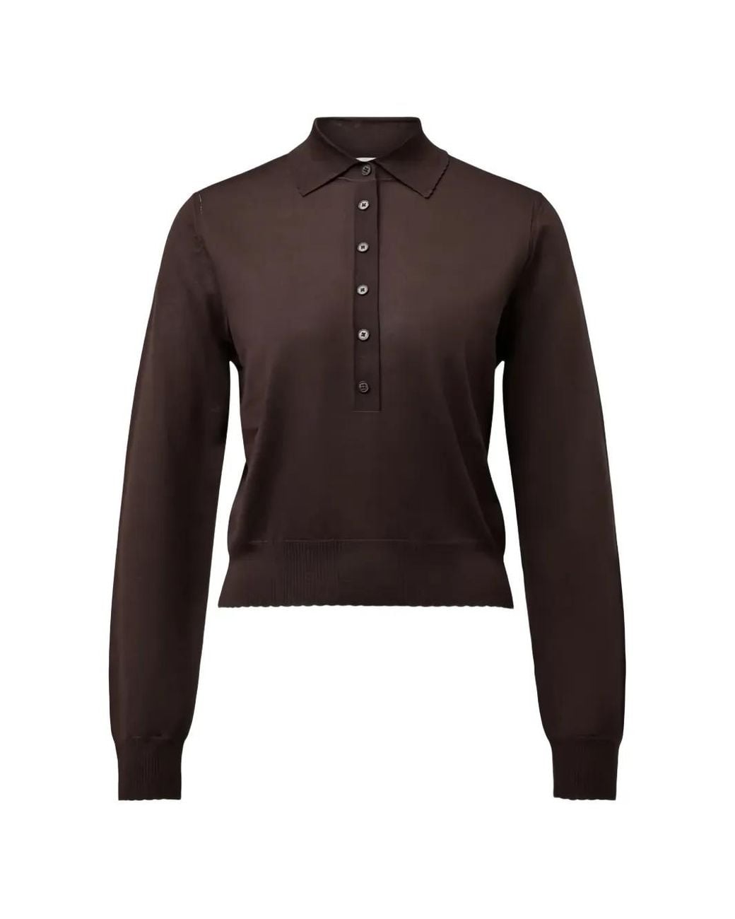 Drykorn Brown Mynerva Button-Placket Sweater