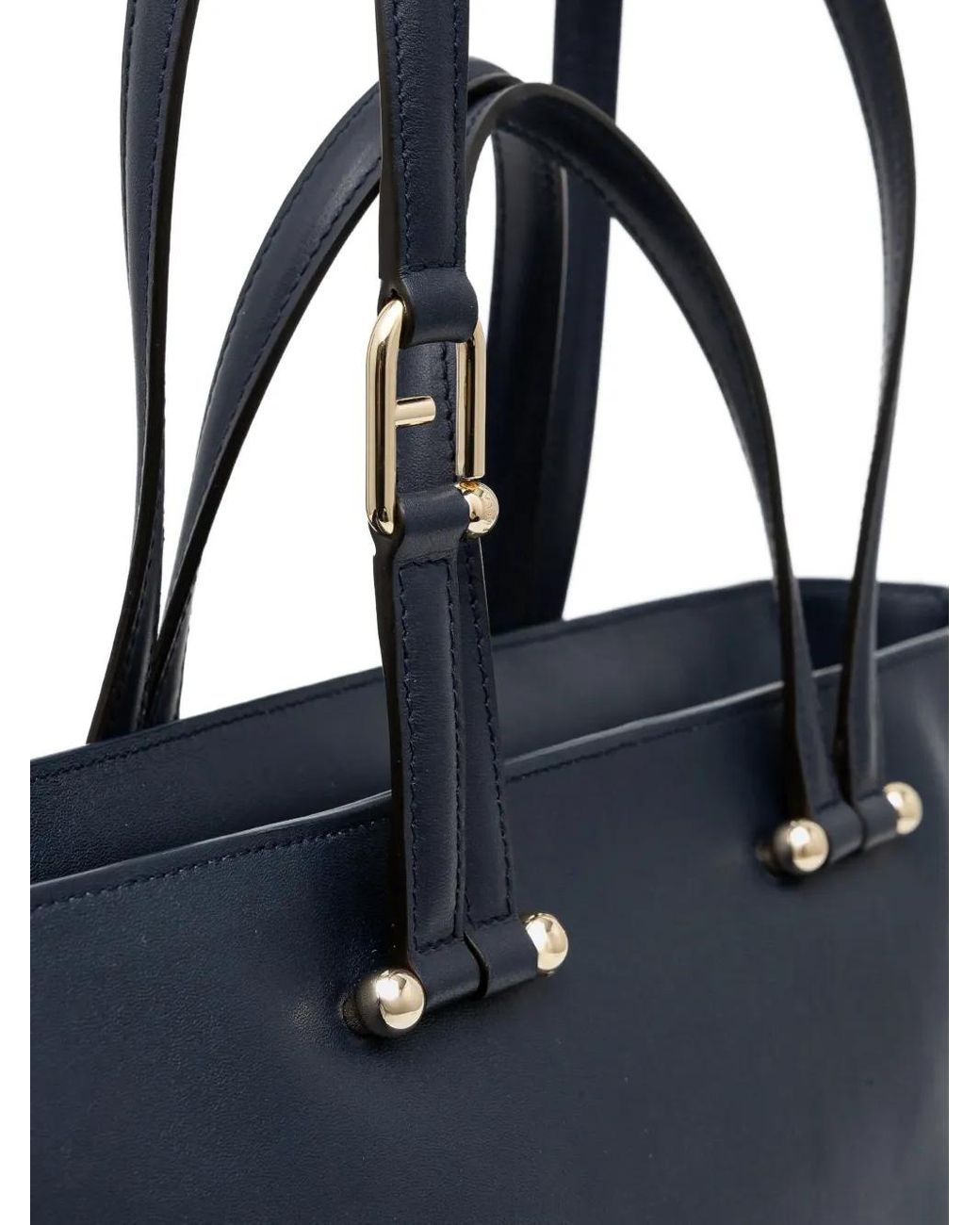 Furla Blue Duetto Tote Bag
