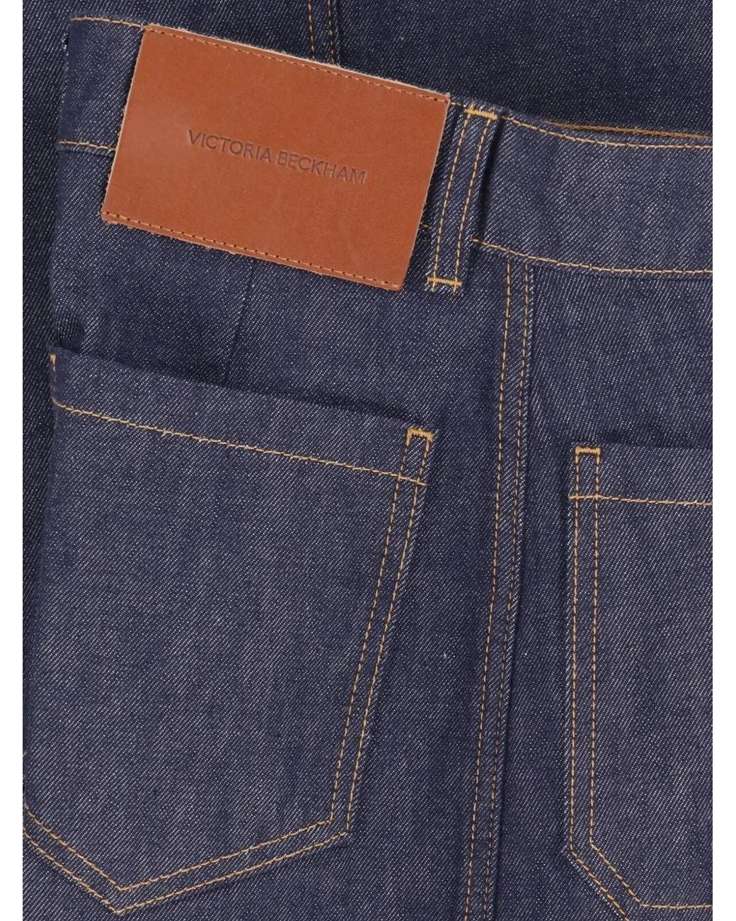 Victoria Beckham Blue Alina Flared Jeans